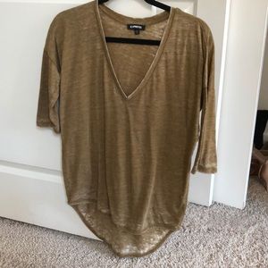 Express 3/4 sleeve tunic shirt